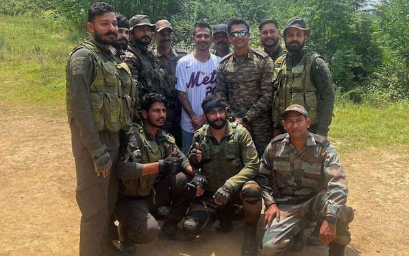 Yuzvendra Chahal Spends Time With Indian Army In Kashmir; Check Pics